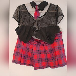 Eve lust plus size schoolgirl lingerie